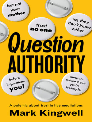 cover image of Question Authority